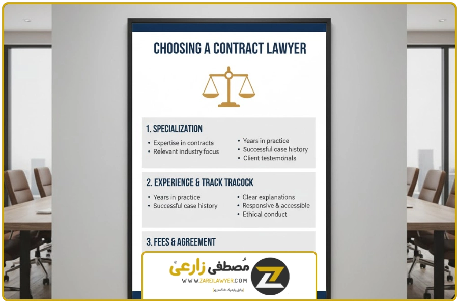 نکات مهم در انتخاب وکیل قرارداد | حق الوکاله وکیل قرارداد