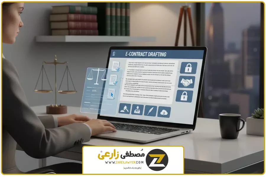 تصویر شاخص | تنظیم قرارداد آنلاین توسط وکیل