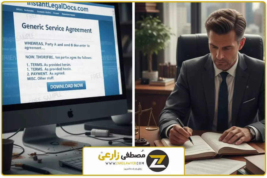 تفاوت | تنظیم قرارداد آنلاین توسط وکیل