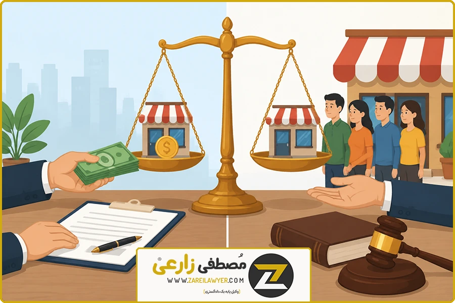 وکیل سر قفلی منطقه 6 | تفاوتهای حقوقی و مالی این دو حق